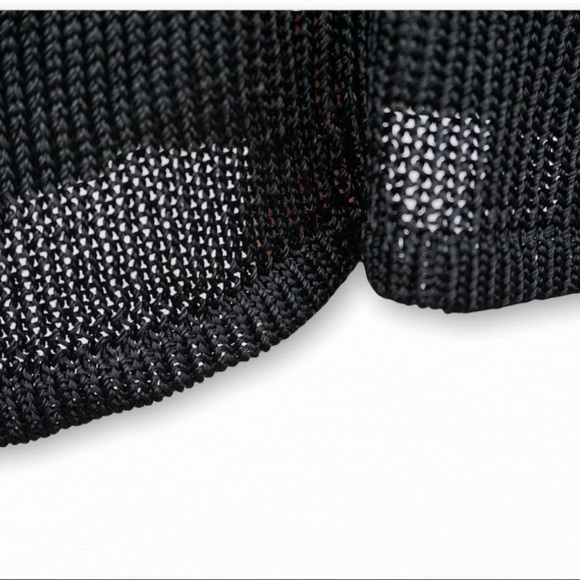 KORDAL Knitwear Pencil Skirt Midi Length Black Size Small Sustainable Fashion - Picture 5 of 12